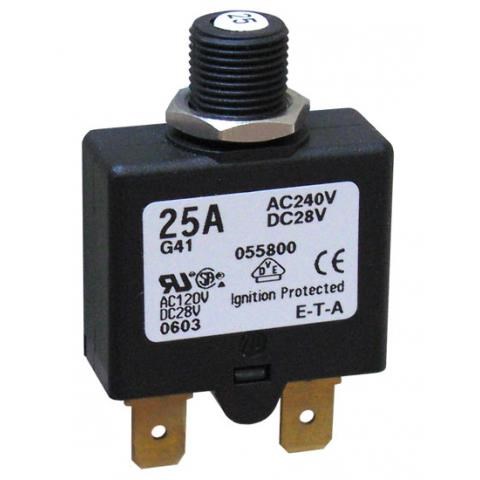 10) 25 AMP PUSH-TO-RESET CIRCUIT BREAKER